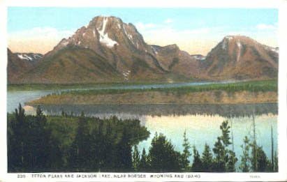 Jackson Lake, Wyoming razglednice