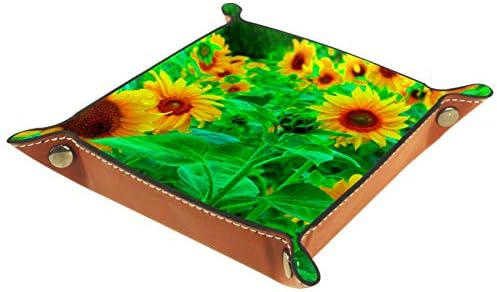 Suncokretovoje cvijeće Žuta biljka Zelena organizator Organizator Kancelarija Mikrofiber kožna ladica Praktična