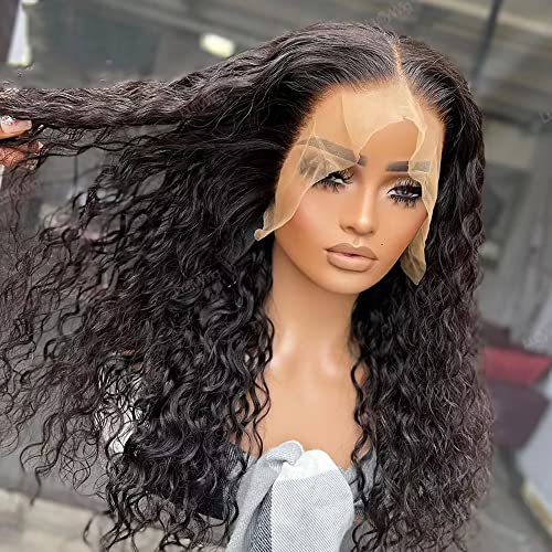 Natural Wave 360 HD Invisible Lace frontal human Hair Wigs for Black Woman Remy Brazilian Natural Hairline