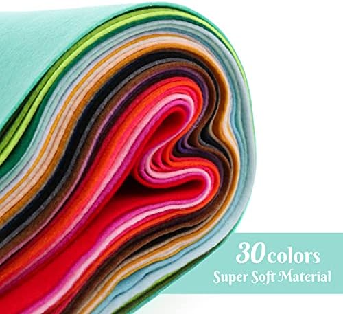 Limunfilter Lim od meke filcane tkanine, 30kom Dječiji kompleti za izradu filca 40x30cm razne boje filca