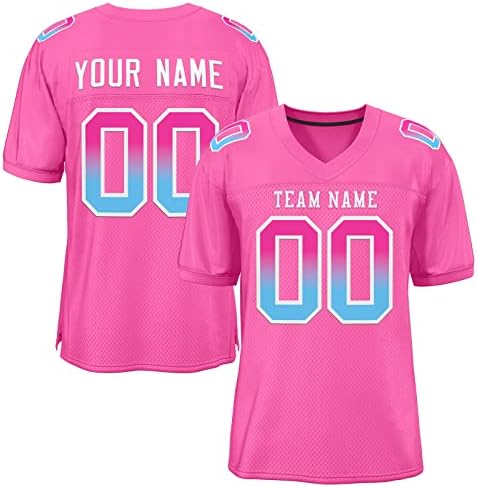 Prilagođeni nogometni dres za muškarce / žene / mlade, mrežaste nogometne majice Personalizirajte šibljeni