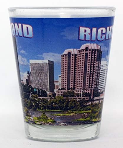 Richmond Virginia Color Photo Skyline Shot Glass