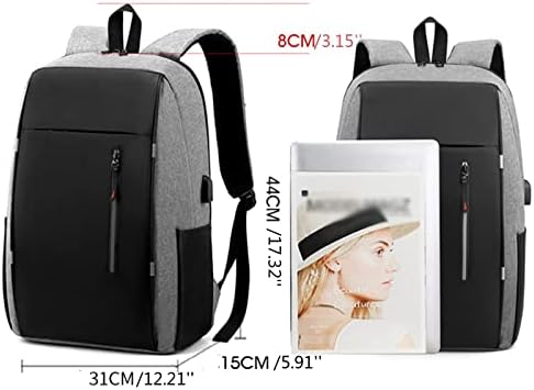 Wybaxz kožni ruksak za laptop Muškarci Poslovni torba za laptop torba Višenamjenski USB ruksak ruksak ruksaka