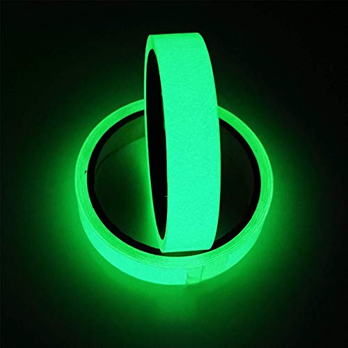 Zelena sjajna traka u mraku, duljina 9,85 stopa x 0,78 inča Širina reflektirajuća traka, fluorescentni neonski ljepljivi štap za kućnu zabavu uredski bar ukras