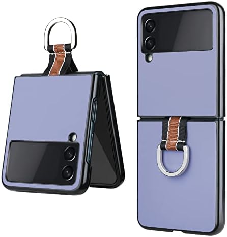 Mzelq dizajniran za Samsung Galaxy Z Flip 3 Zaštitna futrola sa remenom za prstenje moderan stilski PU Koža