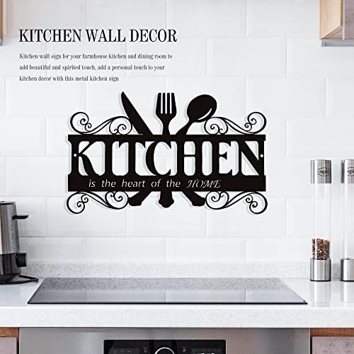 Metal Kuhinjski zidni dekor, kuhinjski znakovi Dekora za zid, rustikalni znak za dekor kuhinje, seoska seoska