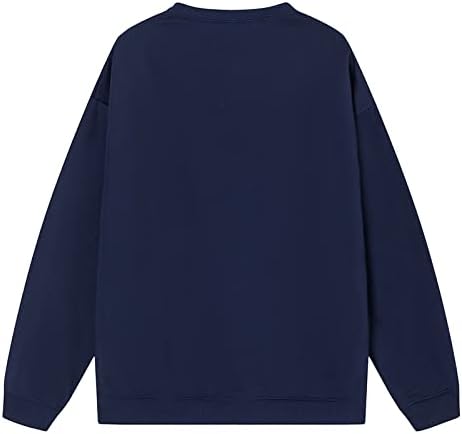 FANDREAM Slatka dukseva za žene Sretan božićni zadebljanje pulover Moderna radna komunalna košulja Žene