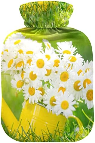 Flaše za toplu vodu sa Cover Daisy Flowers vreća za toplu vodu za ublažavanje bolova, topla i hladna terapija,