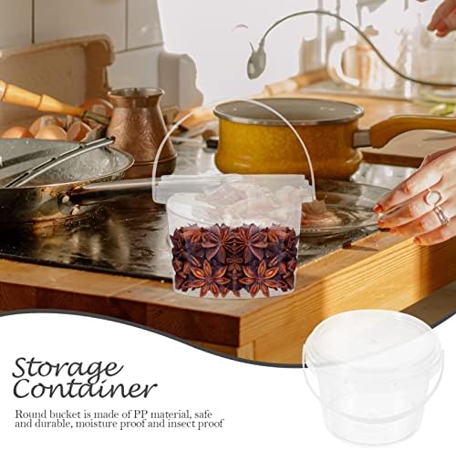 Kontejneri za skladištenje prozirna plastična kanta za sladoled: 10kom 0,5 L male prozirne kante sa poklopcima