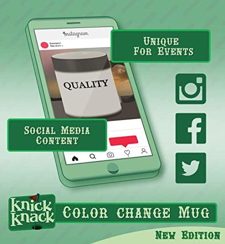 Knick Knack pokloni keifer-11oz Hashtag magična šolja za promjenu boje, mat crna