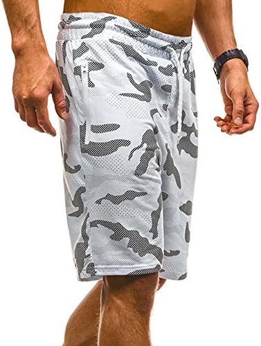 Gdjgta Muška klasična fit casuflage jogger teretana vježba kratke hlače sa elastičnim strukom