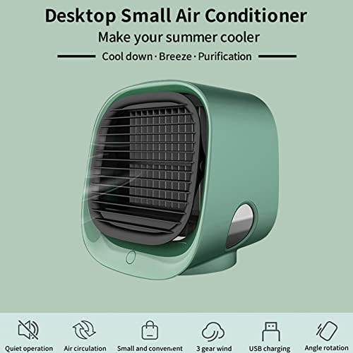 Mini klima uređaj, prenosivi punjivi ovlaživač i hlađenje ventilator klima uređaja, 3-stupanjski režim spreja