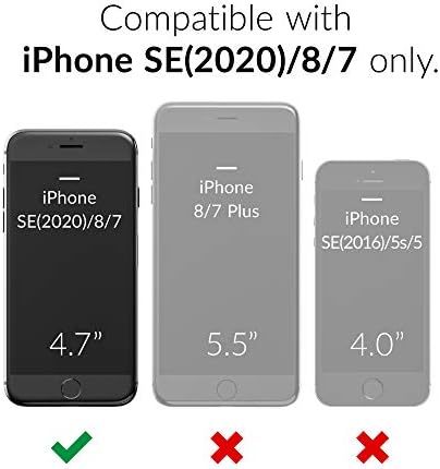 CRAVE iPhone SE 2020, iPhone 8 Case, iPhone 7 Slučaj, jaka futrola za zaštitu straža za Apple iPhone SE