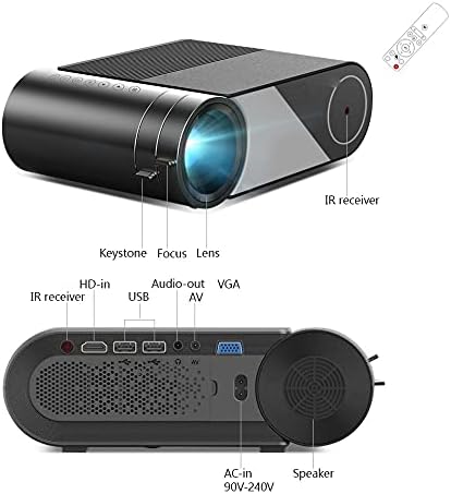 WDBBY K9 Full HD 1080p LED prijenosni filmski igrani kazalište Mini projektor Beamer