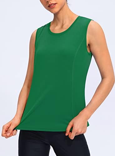 YYV ženske konzerve za vježbanje Lagane majice bez rukava za žene labave vrhove za atletski trčanje tenis