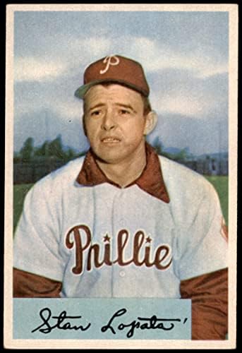 1954 Bowman 207 Stan Lopata Philadelphia Phillies Vg / Ex + Phillies