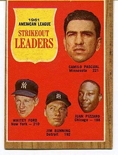 1961. Američka liga StritOut lideri 1962 kartice za predjelu - bejzbol kartice