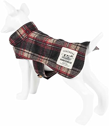 TouchDog ® 2-in-1 tartanski jakna sa odgovarajućim reverzibilnim prostirkom za pse - kaput pasa sadrži zatvarači