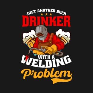 Kiss Cut naljepnica Smiješna majica za zavarivač pivo piva sa zavarivanjem Problem sa naljepnicama-ID-62