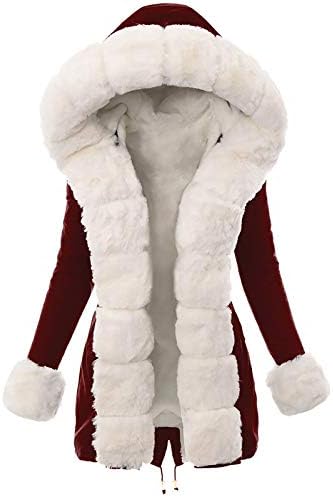 AdSSDQ tunički kaputi za žene Boxy Fit Holiday Cloats dugi rukav Hurry Lounge Hoody Patchwork Solid Snežni