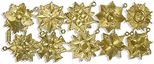 Kunze dvodijelni Dresden medaljoni, veliki, zlato