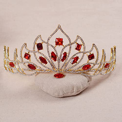 Lurose Kristalna kruna od Rhinestonea veličanstvena svadbena kruna u evropskom stilu Tiara Wedding Pageant Dodaci za kosu