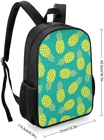 Tropski ananas Unisex ruksak lagan dnevni pasak modne torbe s modnom rame sa džepovima za boce sa vodom