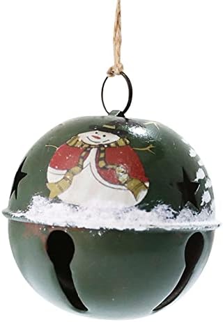Božićno kovano željezo zvono božićno drvo santa claus snjegović viseći zvona Jingle privjesak za zabavu