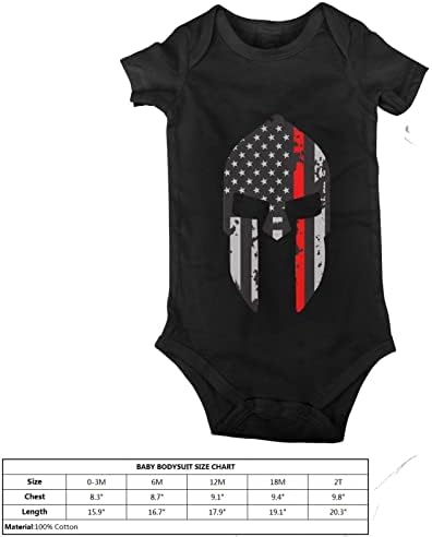 Zastava spartanske kacige za bebe dres BODYSUIT ROMPER kombinezon kratkih rukava Playsuit