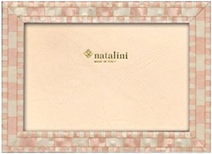 Natalini 5 x 7 ružičasti mozaički drveni okvir napravljen u Italiji