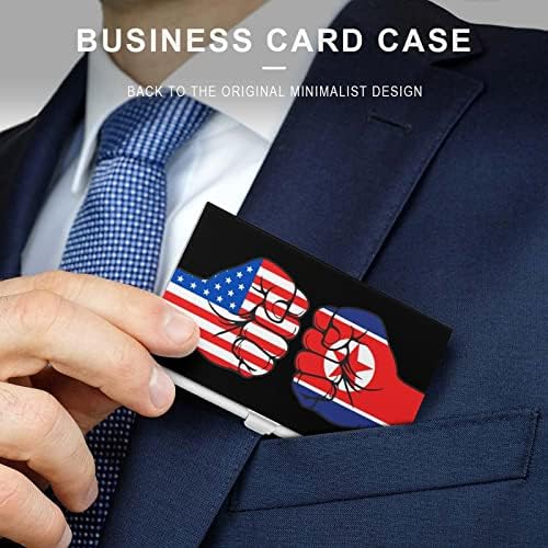 SAD Amerika Vs Sjeverna Koreja držač poslovne lične karte sa pesnicom silm Case profesionalni džep za Organizator