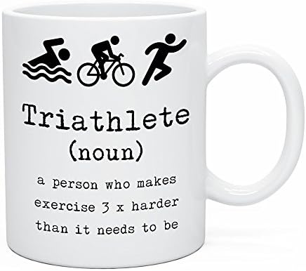 Funny Triatlon čaj & amp ;šolja za kafu 11oz triatlonac poklon poklon ideja