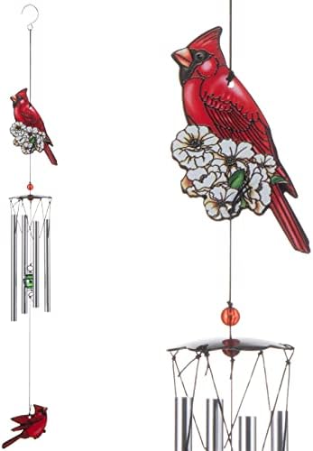 Gardenvy Kardinal Bird Wind Chime, Crvena Ptica Wind Chimes Vanjski Ukrasi, Vrt Dvorište Crkva Viseći Dekor