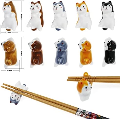 10 kom Slatki Lucky Cat Chipnicks držač japanskog stila keramičke mačke štapići za štapiću za stalak za večeru držač za nož