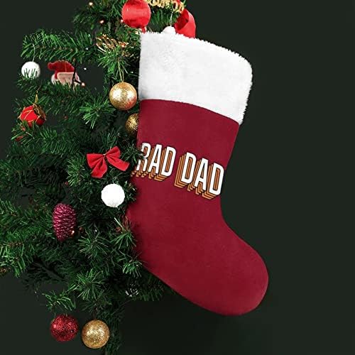 Rad Dad Trucker Hat Božićne čarape Božićne čarape torbica Porodični Xmas Dekor