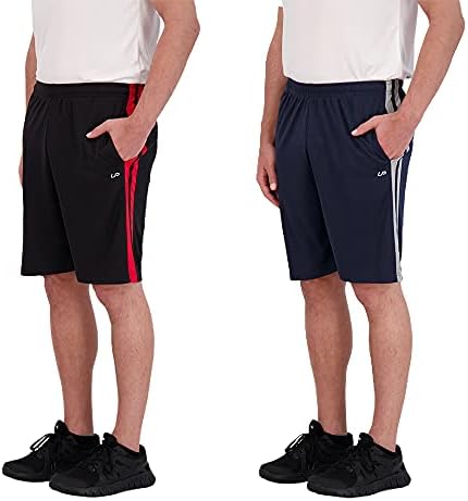 Unipro muške šorc sa džepovima 2 pakovanje brzo suho atletska mreža kratka za muškarce teretana i obuka