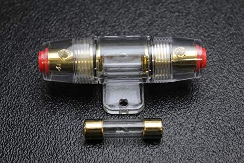 Držač osigurača AGU W / 30 AMP pozlaćeni osigurač 4 6 8 10 mjerač u linijskom staklu AWG žičano zlato