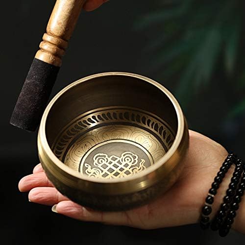 UxZDX Cujux Design Tibetan Knot Premium Tibetanska zdjela Zvučna zdjela za meditaciju Yoga Tibetanska posuda