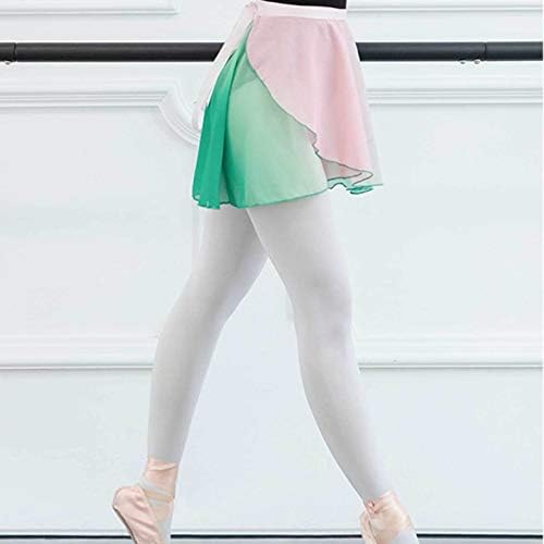 Iiniim ženske djevojke šifon preko šal baletnog omotača suknje sa strukom vježbanja treninga za bale