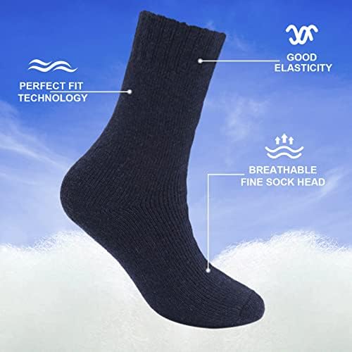 Speum termo čarape za muškarce, pogodne za wintermens papuče čarape, 3 para muških vunenih čarapa na otvorenom