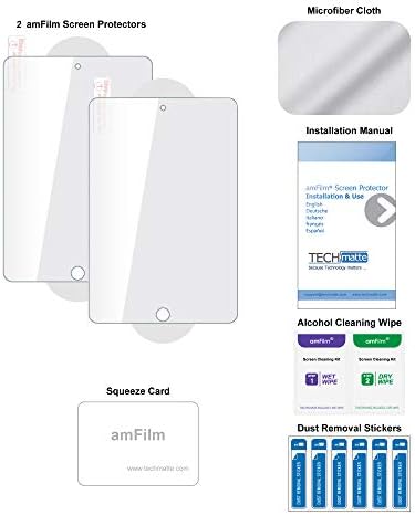 AMFILM zaštitnik stakla za iPad Mini 5 i iPad mini 4 kaljeno staklo, 2 pakovanja
