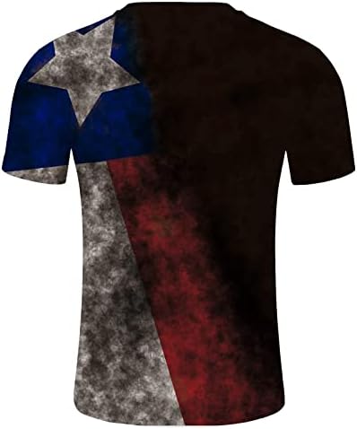 XXBR majice kratkih rukava za muškarce, američka zastava grafički grafički tees Patriotske košulje mišićna