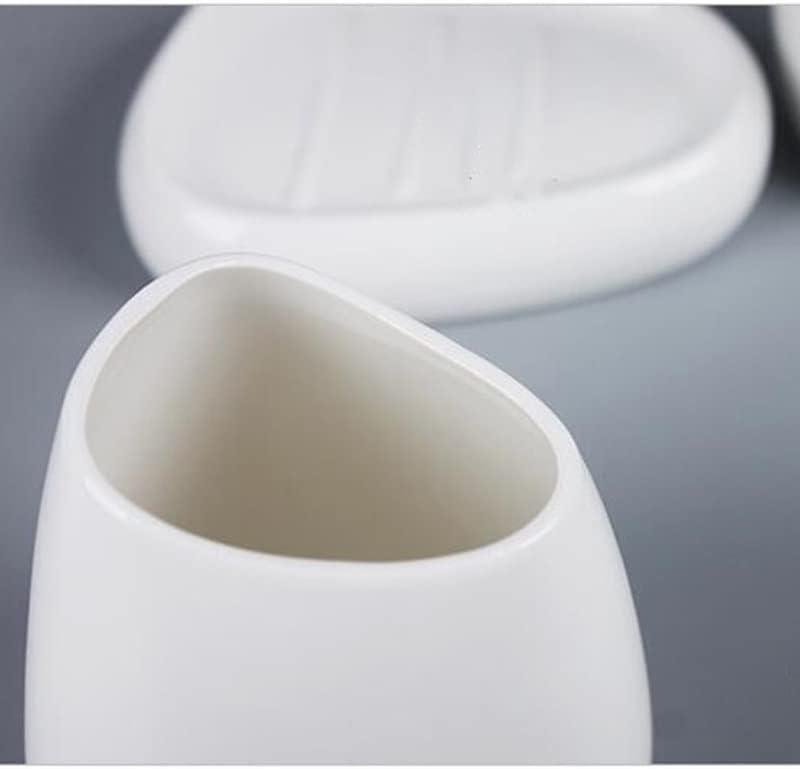 BSSJ bijela keramika Pribor za kupaonice Postavite sapun Dispenzer za zube četkica za zube pamučni swab kutija za pranje kupaonica