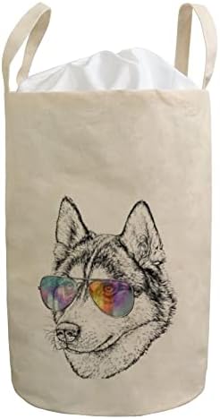 Praonica rublja košara Sklopiva husky hipster sunčane naočale zamerna prljava odjeća Vodootporna torba posteljina