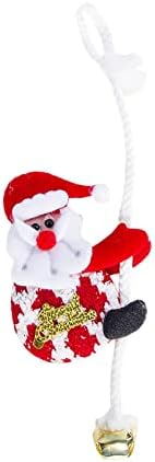 Božićni ukrasi Božićna tkanina umjetnost jednosobno konop penjanje starom muškarcem snjegović božićno drvce