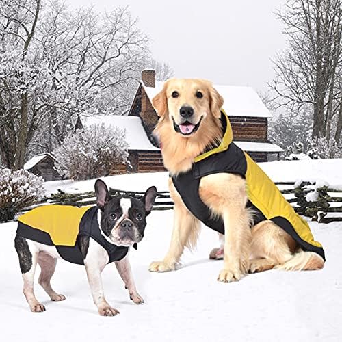 Fragulley podstavljeni prsluk zimski kaputi - topla jakna za pse vjetra s kapuljačom - pasa snježna jakna