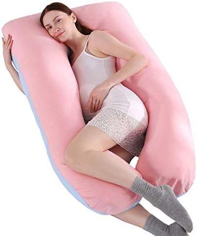 DAPERCI jastuk za spavanje mekani trudnički jastuk za tijelo za trudnice, bočni jastuk za spavanje sa Perivom navlakom za vrat/leđa/stomak/noge, 52 inča, plavi jastuci za tijelo