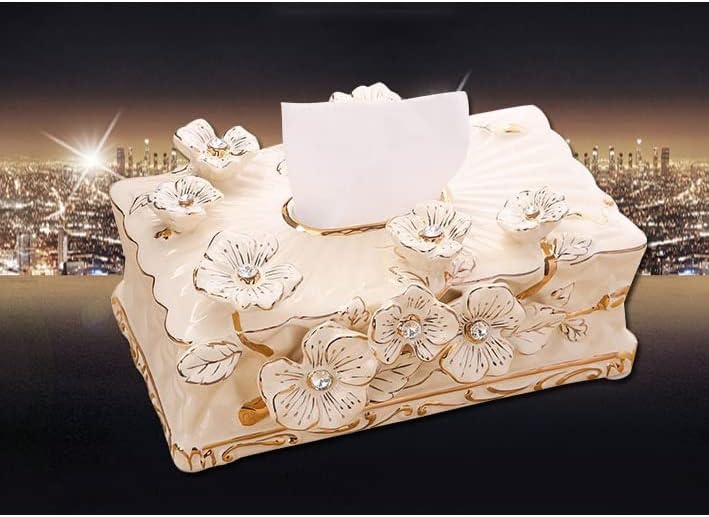 Gretd Gold Line keramička kutija za rezbarenje u obliku tkiva Dnevni boravak papir za odlaganje kutije tkiva